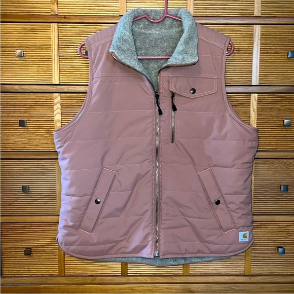 Women’s Carhartt Utility Sherpa Reversible Vest - Picture 1 of 4